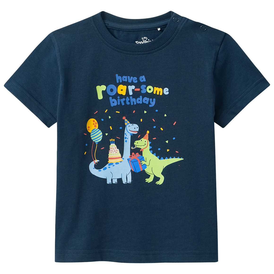 Baby T-Shirt mit Geburtstags-Motiv Baby T-Shirt mit Geburtstags-Motiv von Topomini