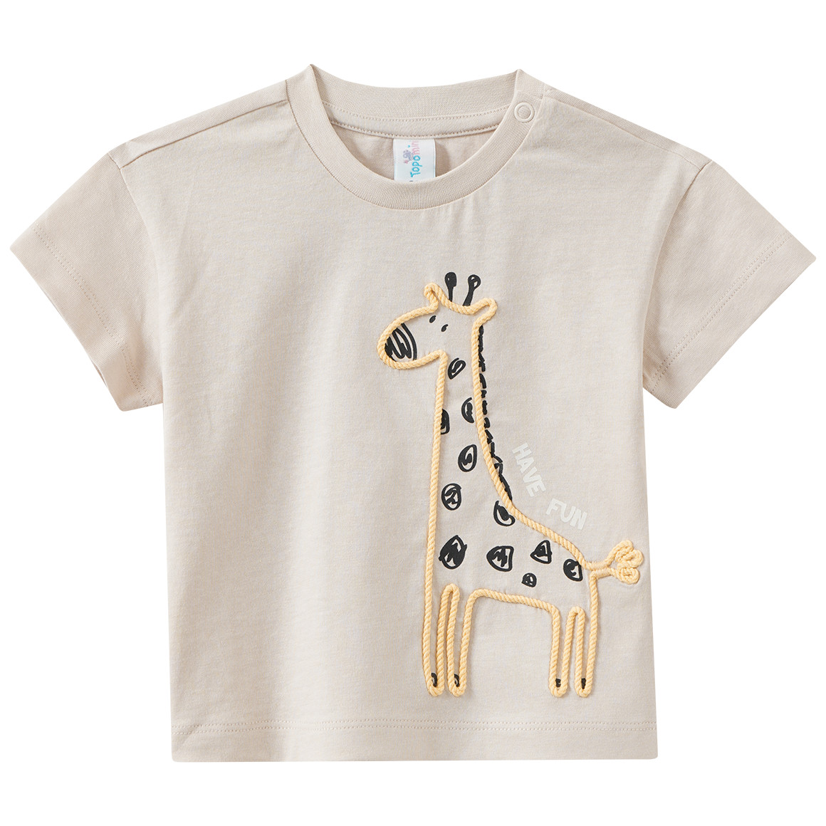 Baby T-Shirt mit Giraffen-Motiv Baby T-Shirt mit Giraffen-Motiv von Topomini