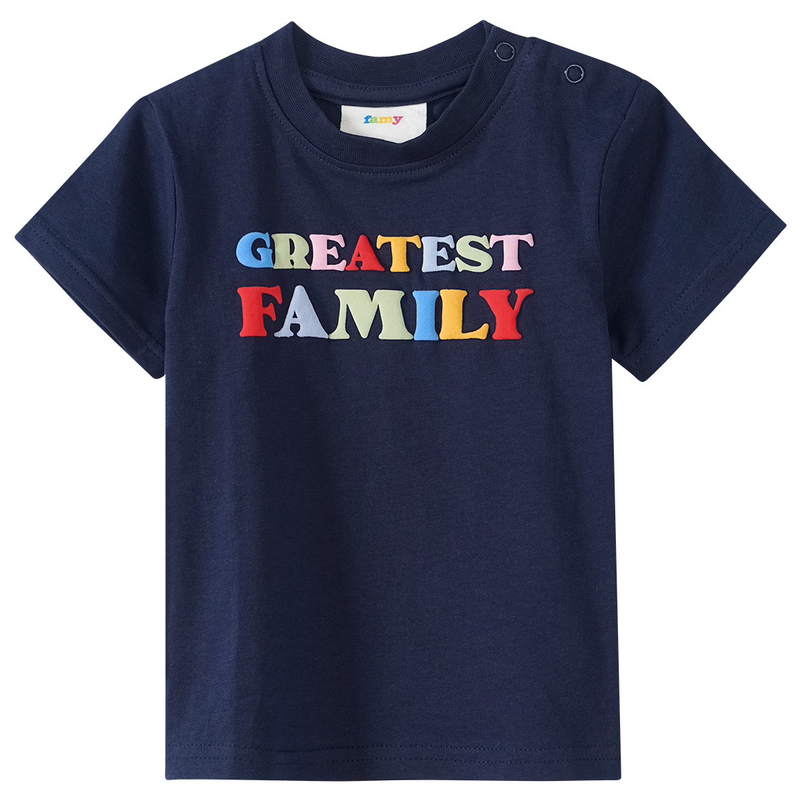 Baby T-Shirt mit Message-Print von Topomini