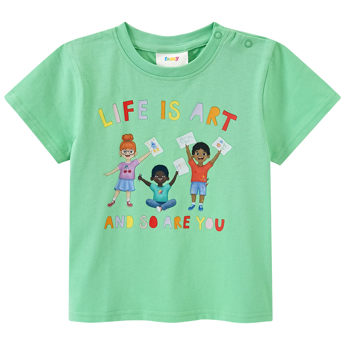 Baby T-Shirt mit Message-Print Baby T-Shirt mit Message-Print von Topomini