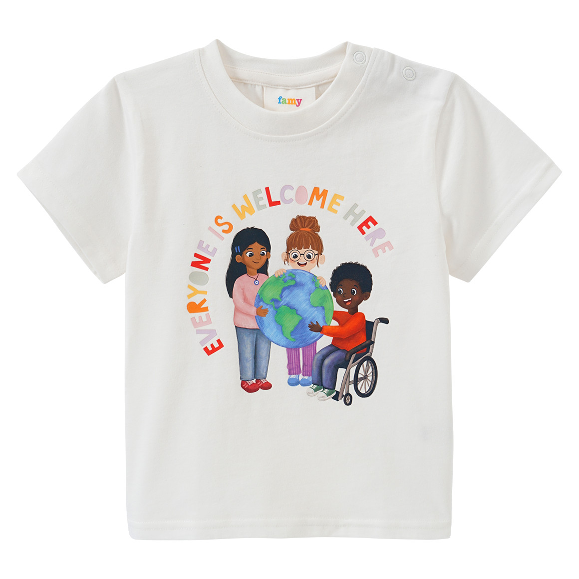 Baby T-Shirt mit Message-Print Baby T-Shirt mit Message-Print von Topomini