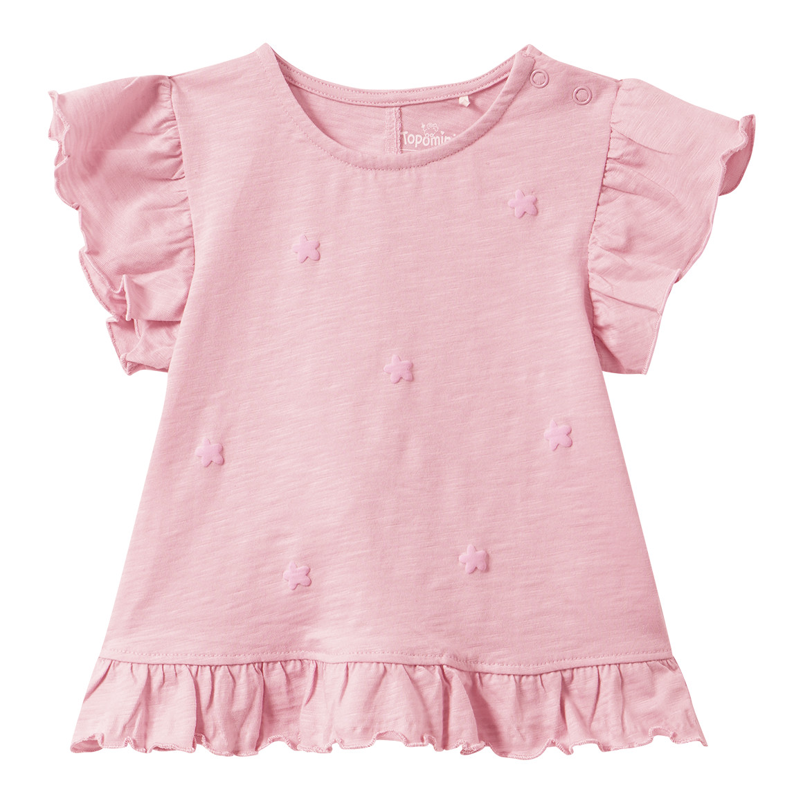 Baby T-Shirt mit Rüschen Baby T-Shirt mit Rüschen von Topomini
