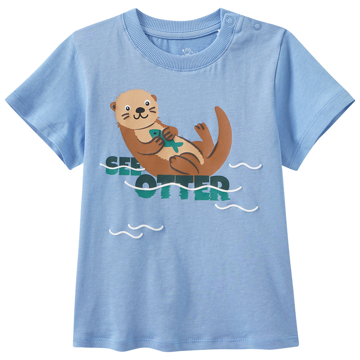 Baby T-Shirt mit Seeotter-Motiv Baby T-Shirt mit Seeotter-Motiv von Topomini