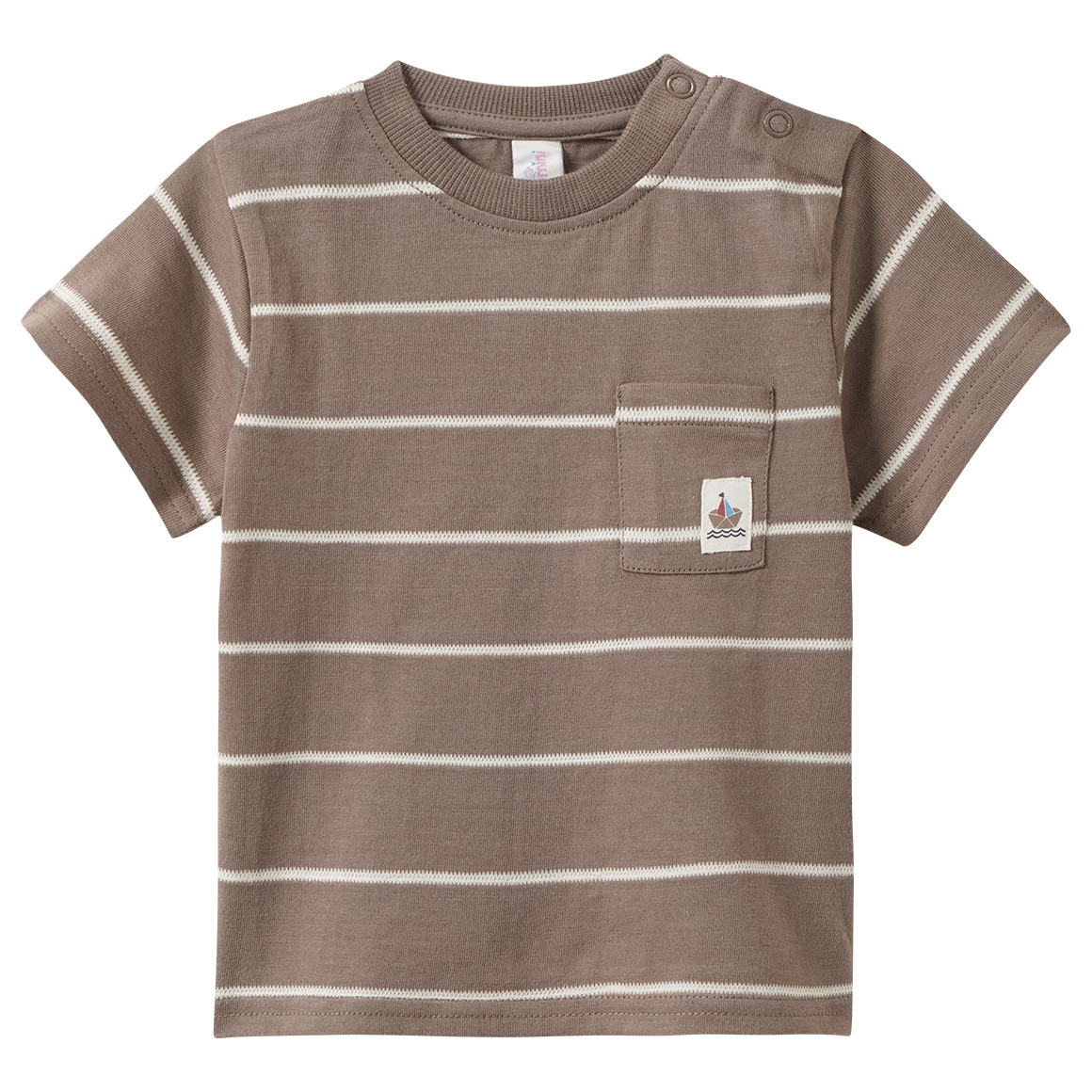 Baby T-Shirt mit Strukturstreifen Baby T-Shirt mit Strukturstreifen von Topomini