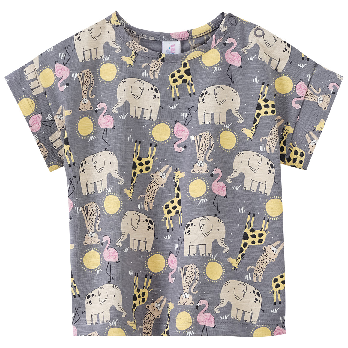 Baby T-Shirt mit Tier-Print von Topomini