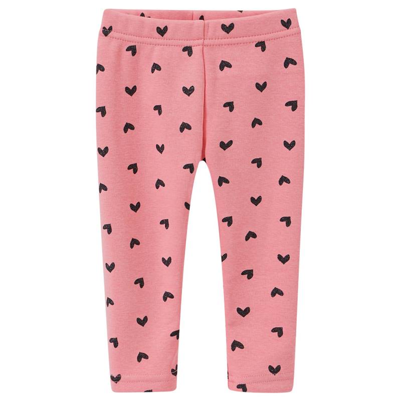 Baby Thermo-Leggings mit Herz-Allover von Topomini