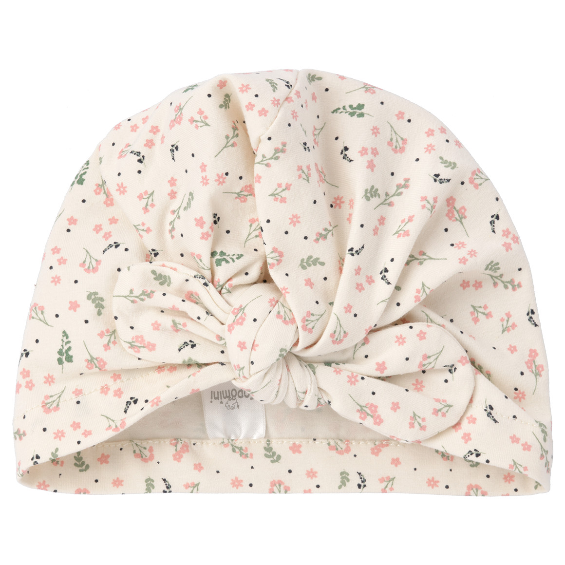 Baby Turban-Mütze mit floralem Muster Baby Turban-Mütze mit floralem Muster von Topomini