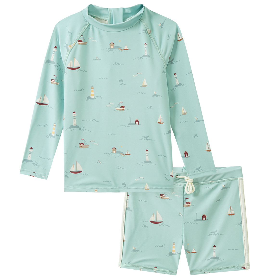 Baby UV-Set mit Badeshirt und Hose UPF40 Baby UV-Set mit Badeshirt und Hose UPF40 von Topomini
