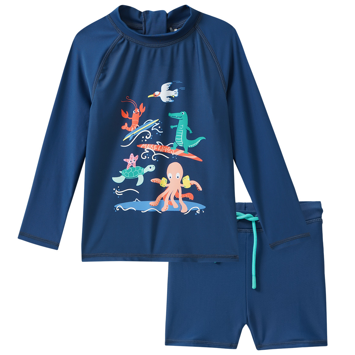 Baby UV-Set mit Badeshirt und Hose UPF40 Baby UV-Set mit Badeshirt und Hose UPF40 von Topomini