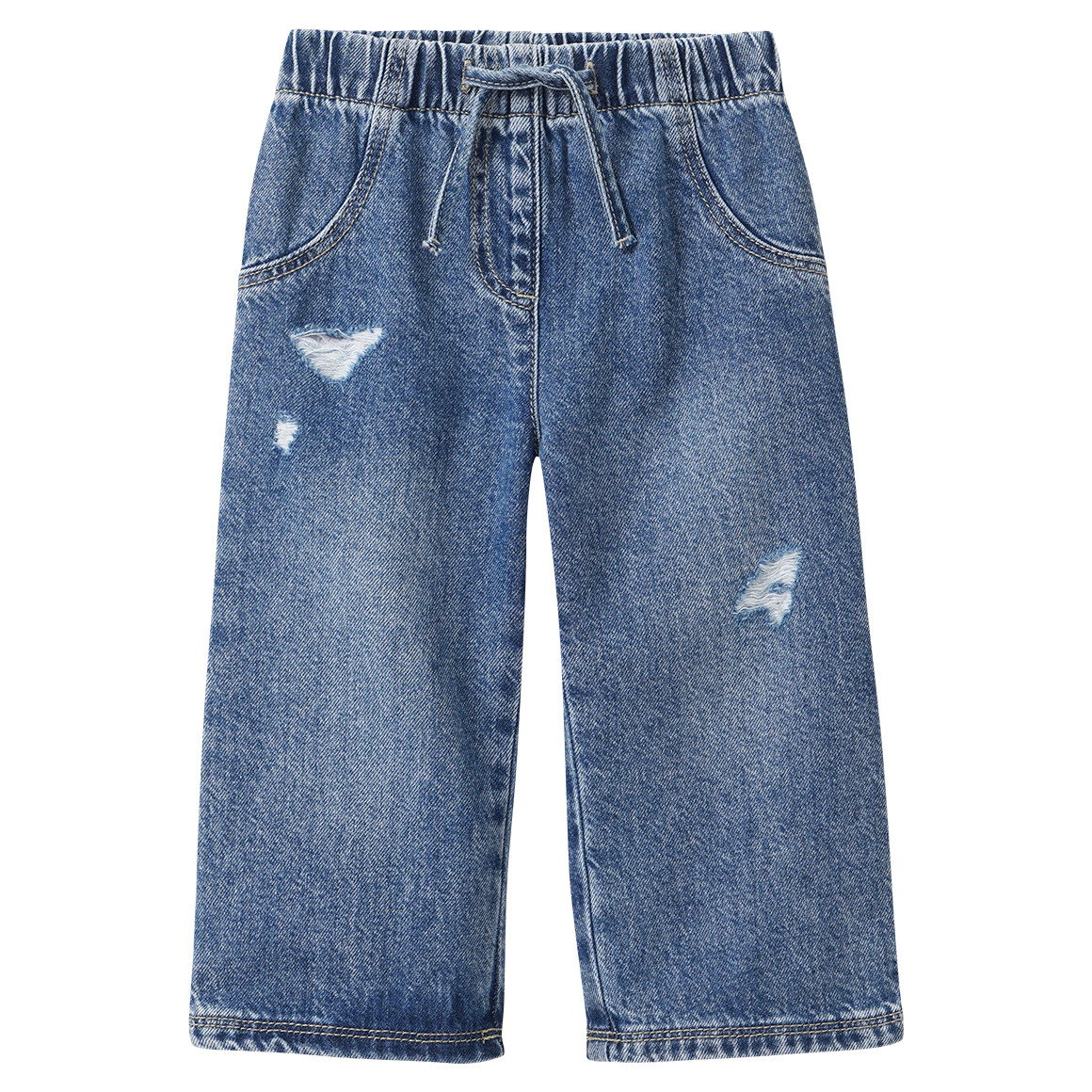 Baby Wide-Leg-Jeans im Used-Look Baby Wide-Leg-Jeans im Used-Look von Topomini