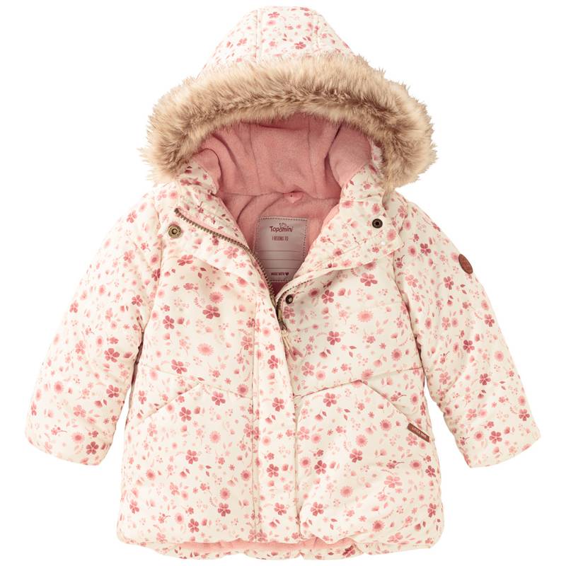 Baby Winterjacke mit Blümchen-Muster von Topomini