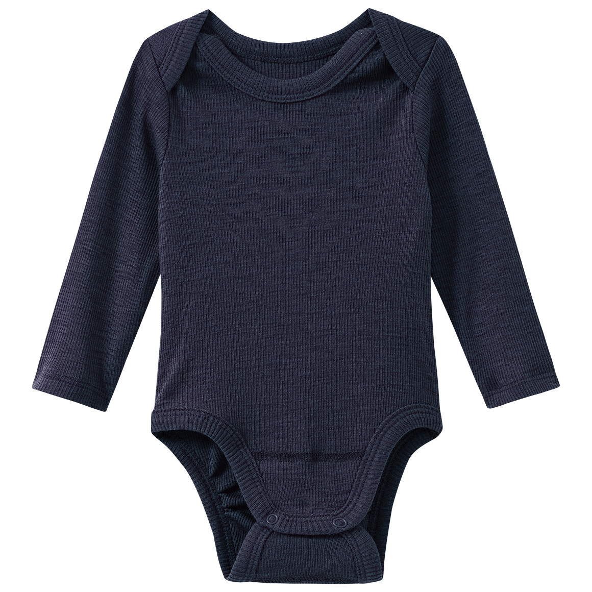 Baby Wolle-Seide-Body mit Ripp-Struktur Baby Wolle-Seide-Body mit Ripp-Struktur von Topomini