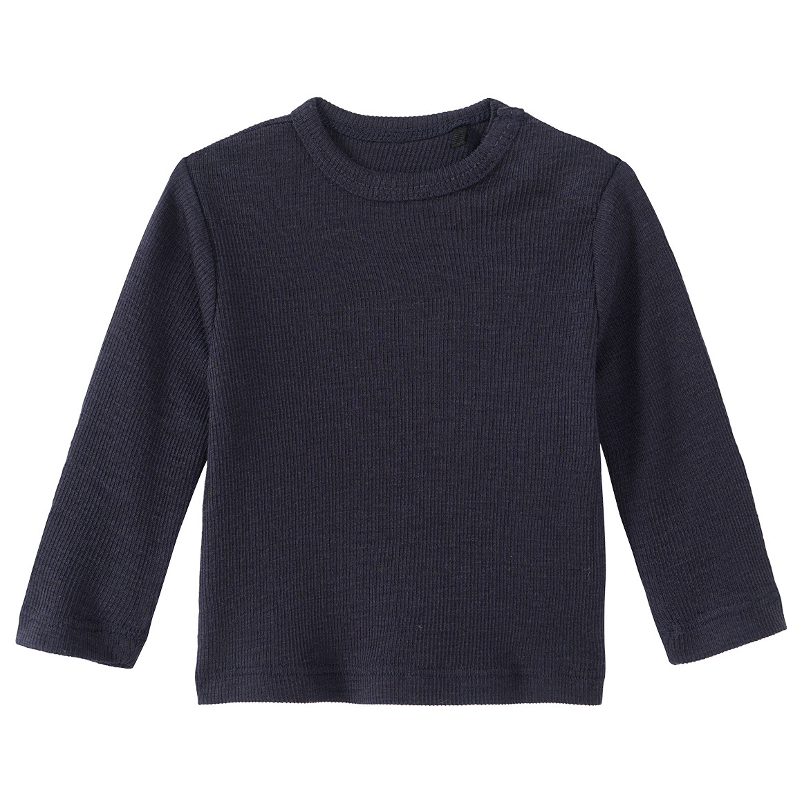 Baby Wolle-Seide-Shirt mit Ripp-Struktur Baby Wolle-Seide-Shirt mit Ripp-Struktur von Topomini