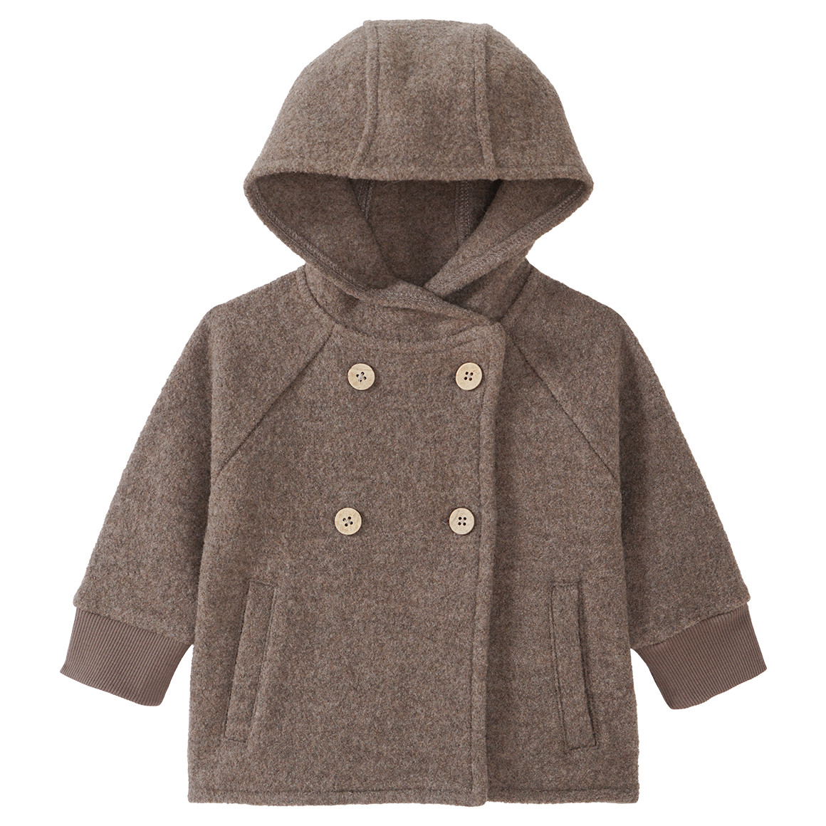 Baby Wollwalk-Jacke mit Kapuze Baby Wollwalk-Jacke mit Kapuze von Topomini