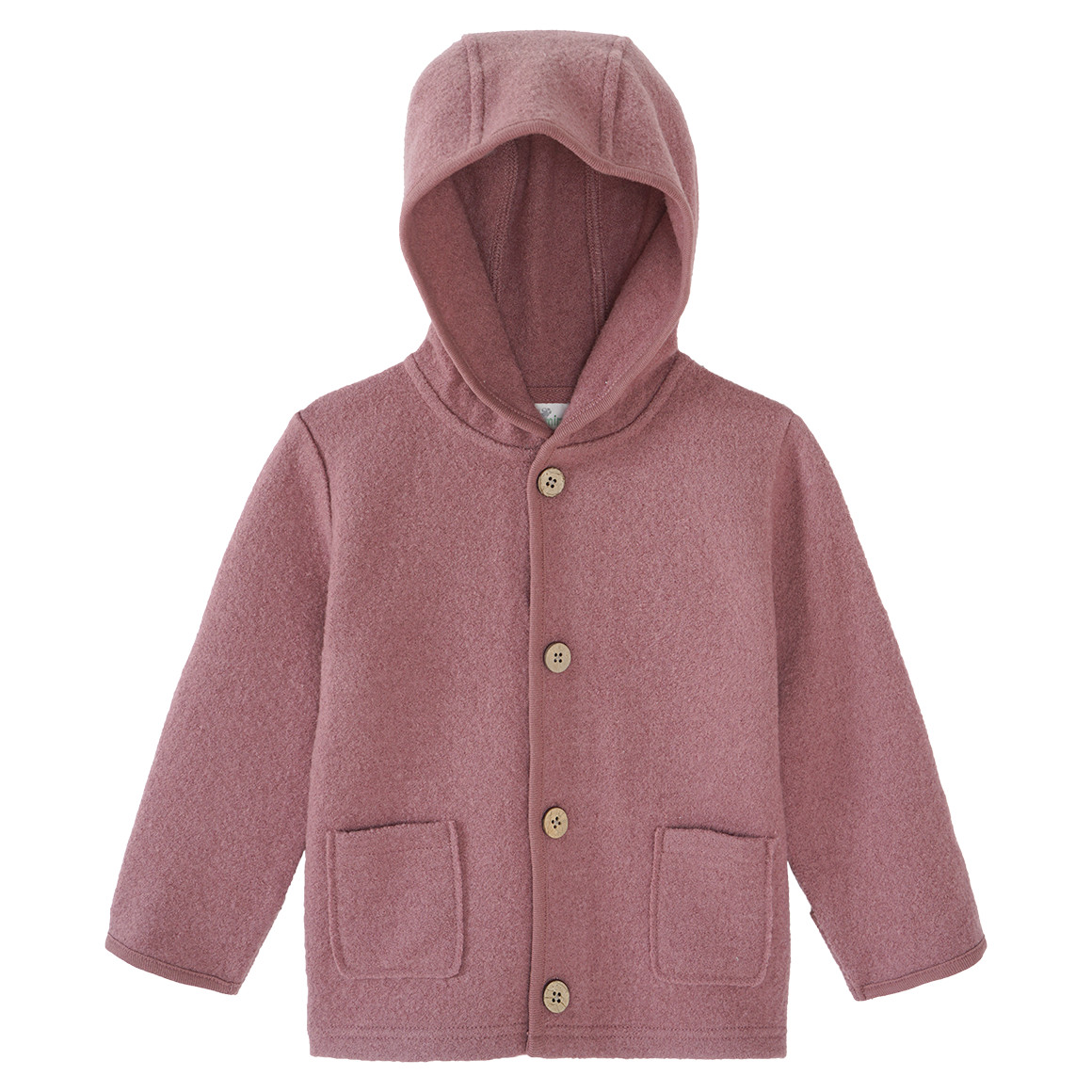Baby Wollwalk-Jacke mit Umschlagbündchen Baby Wollwalk-Jacke mit Umschlagbündchen von Topomini