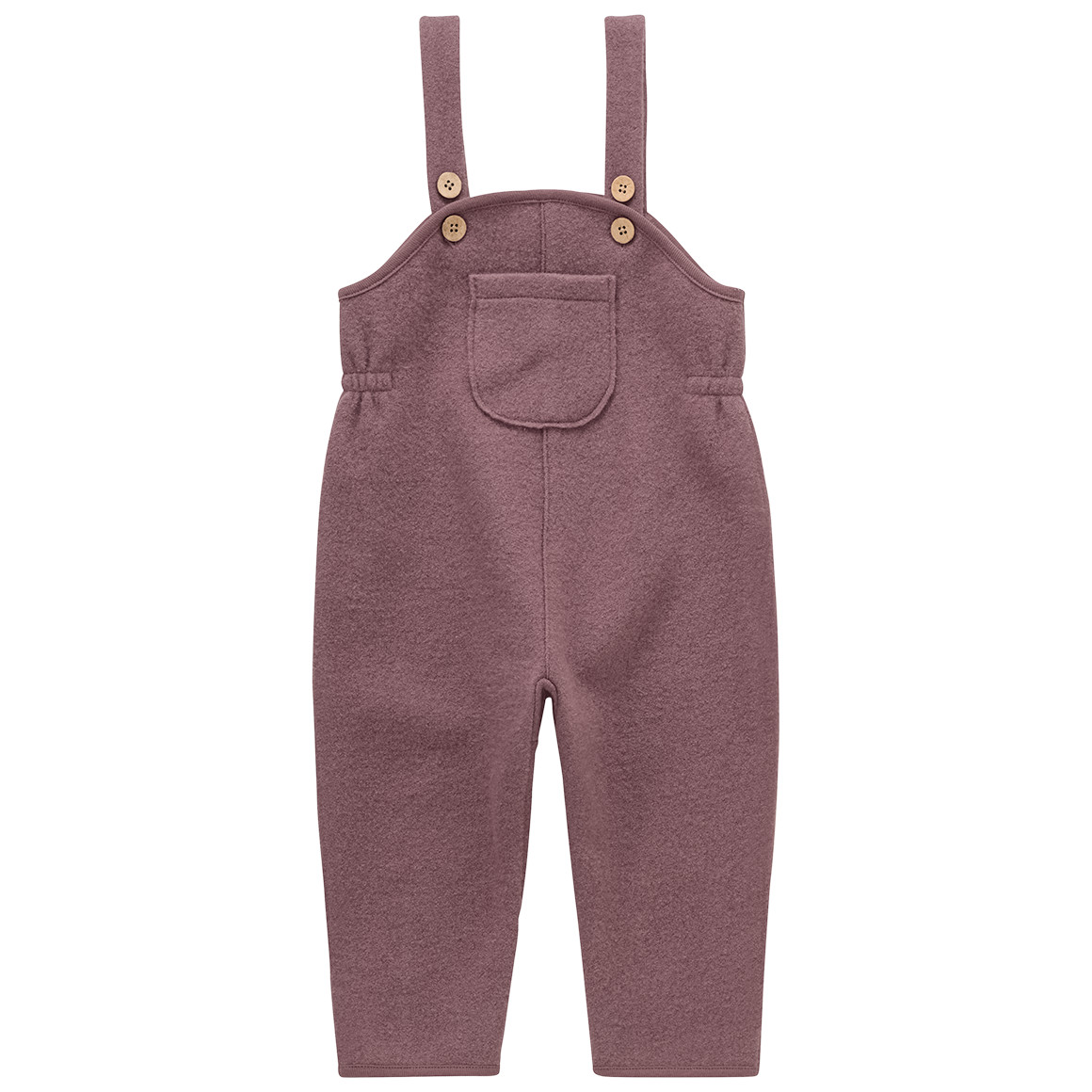 Baby Wollwalk-Latzhose mit Umschlagbündchen Baby Wollwalk-Latzhose mit Umschlagbündchen von Topomini