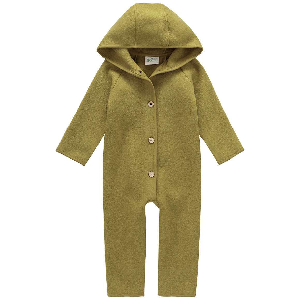 Baby Wollwalk-Overall mit Umschlagbündchen Baby Wollwalk-Overall mit Umschlagbündchen von Topomini