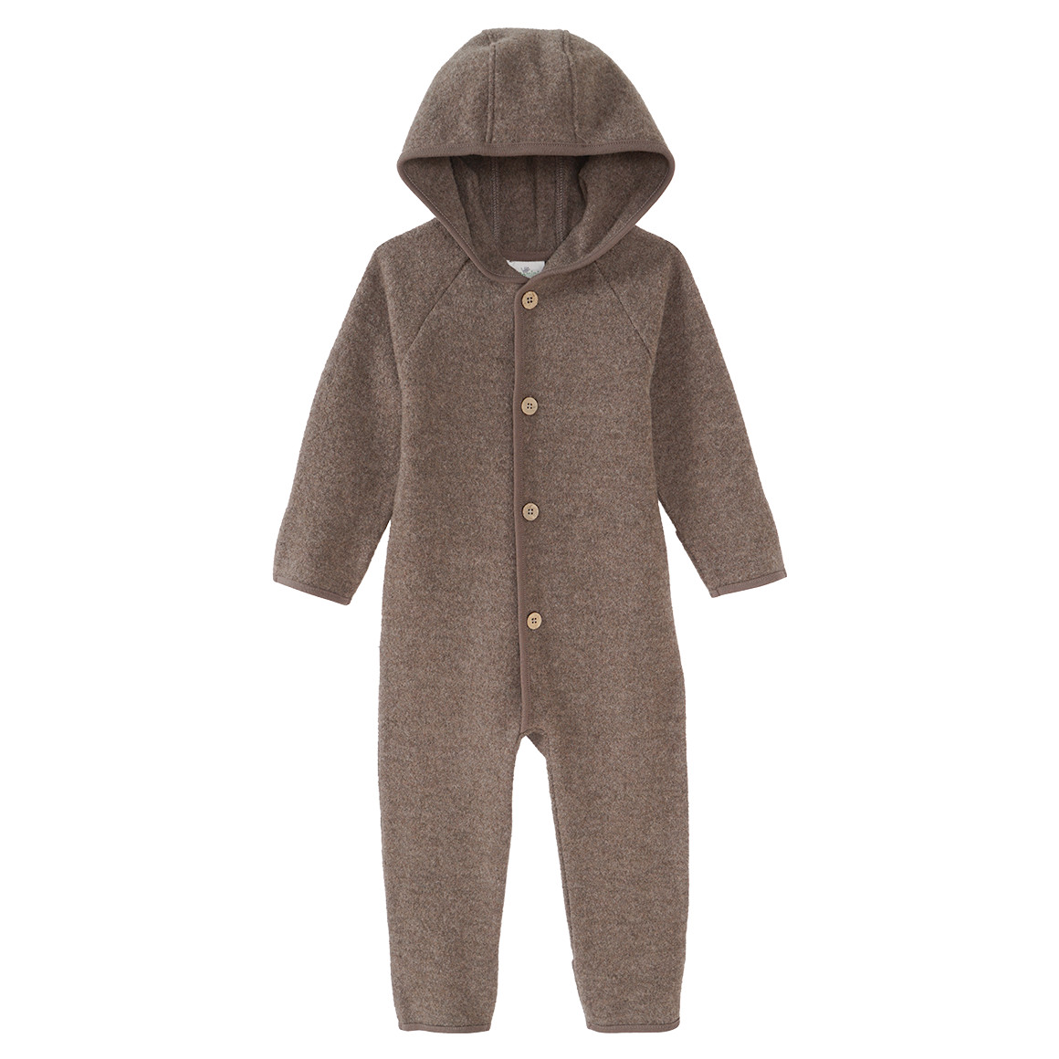 Baby Wollwalk-Overall mit Umschlagbündchen Baby Wollwalk-Overall mit Umschlagbündchen von Topomini
