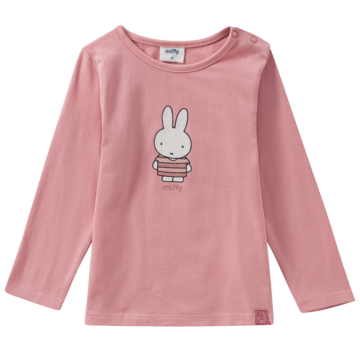 Miffy Langarmshirt mit Glitzer-Print von Topomini