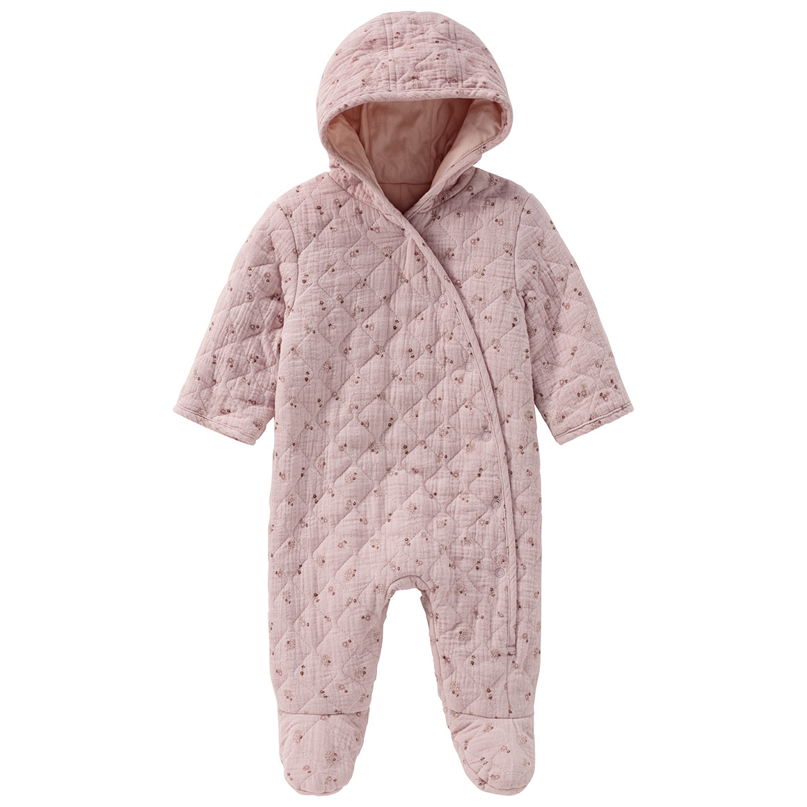 Newborn Musselin-Overall mit Allover-Muster von Topomini