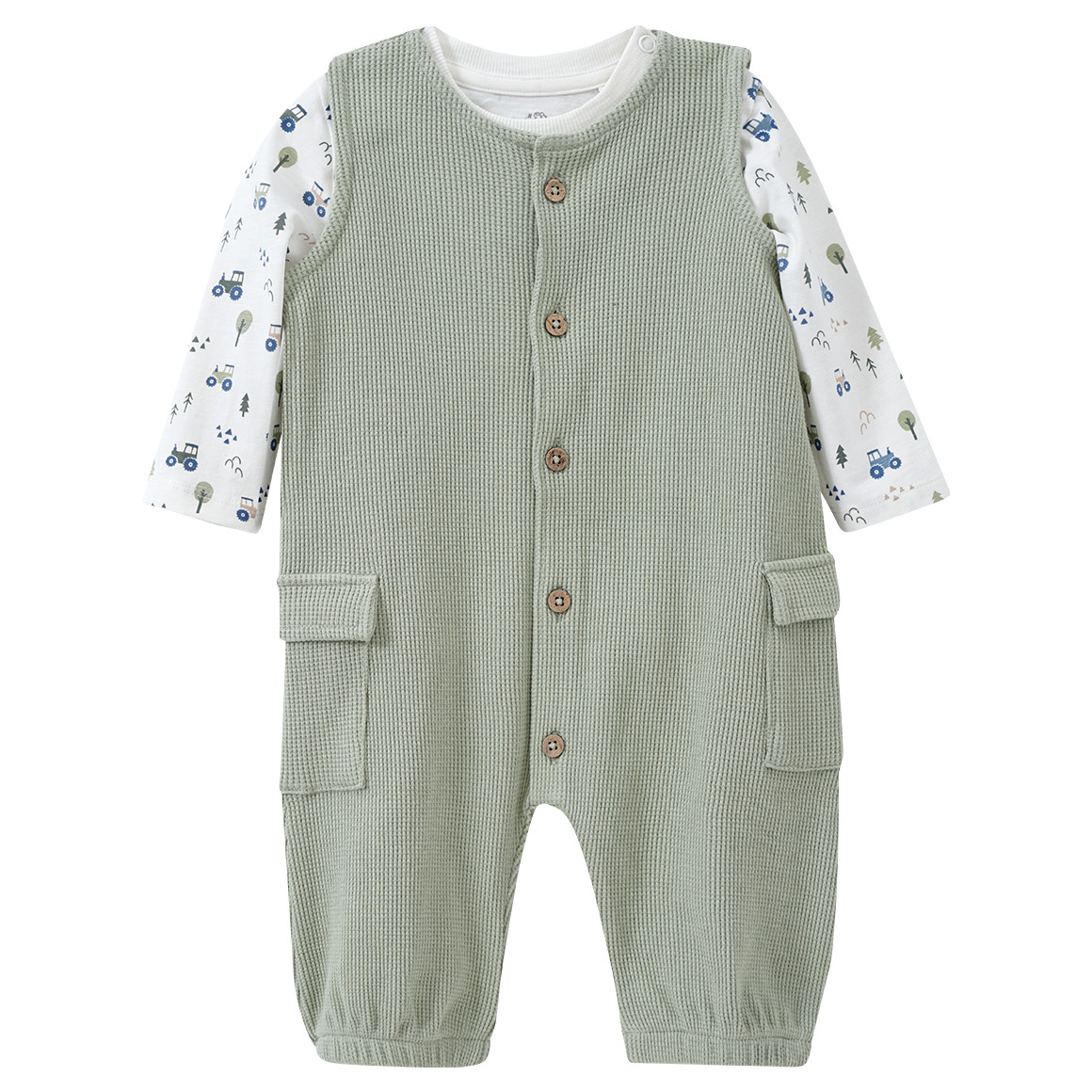 Newborn Overall und Langarmshirt im Set von Topomini