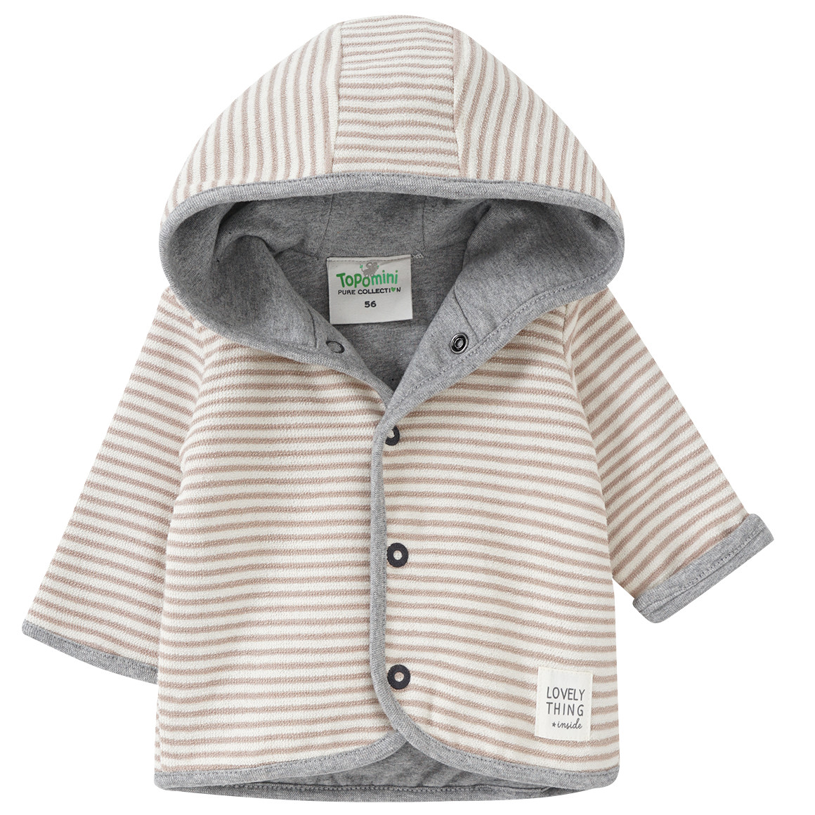 Newborn Sweatjacke mit Kapuze von Topomini