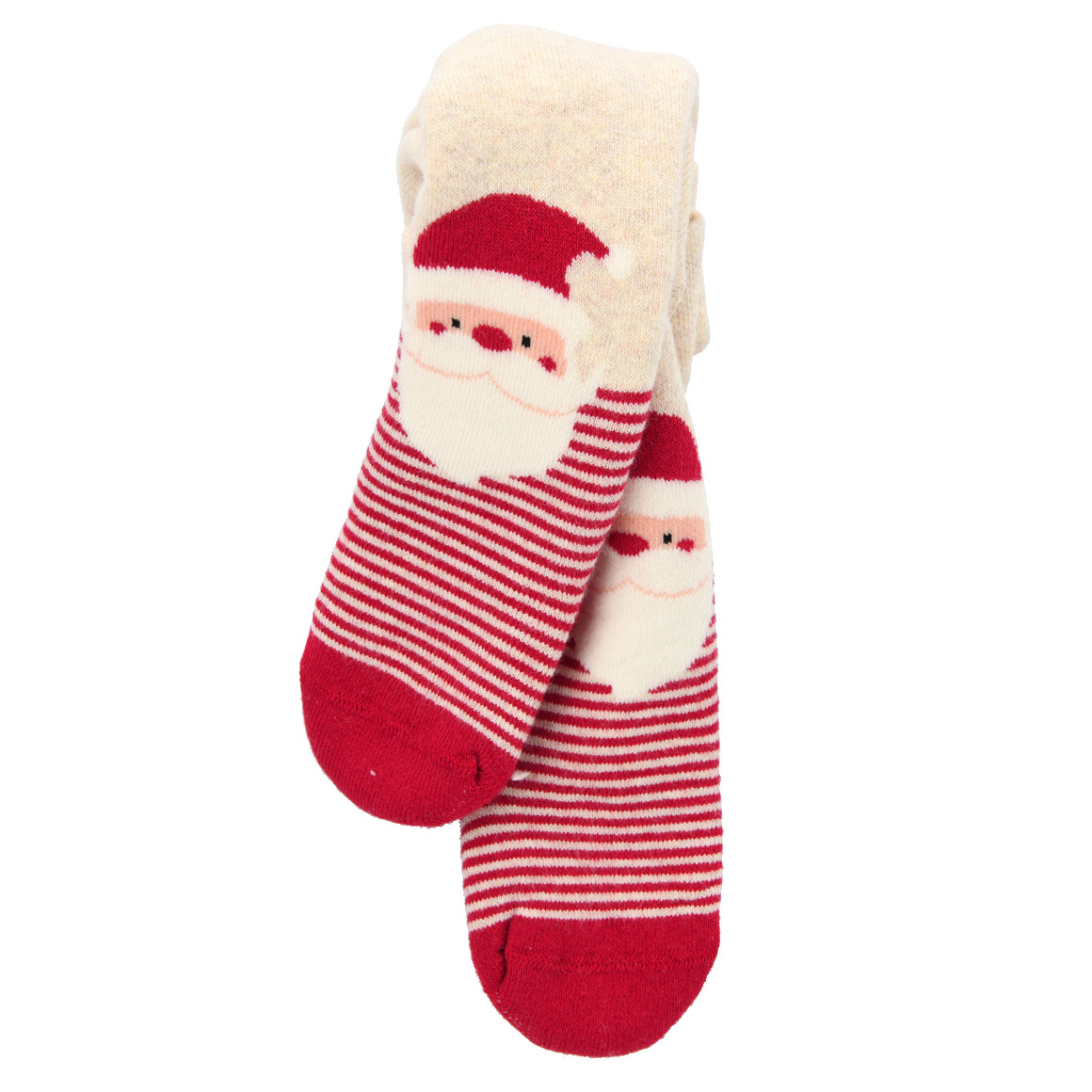 Newborn Weihnachtsstrumpfhose aus Vollfrottee von Topomini