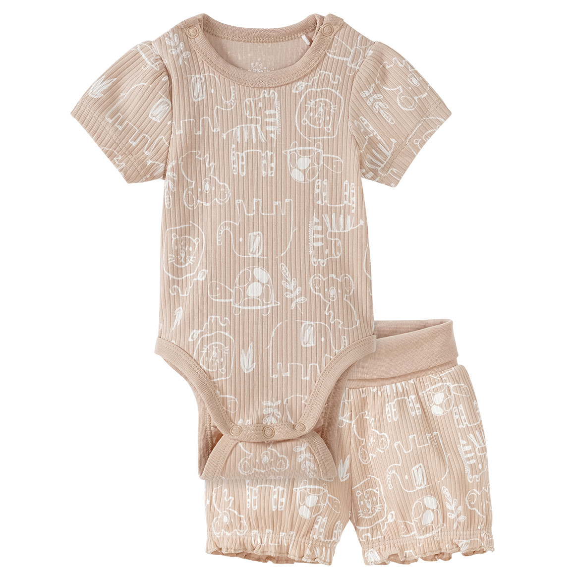 Newborn Wickelbody und Shorts im Set von Topomini