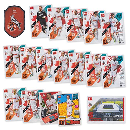 Match Attax Fußball Bundesliga 2021/2022 - Köln Sammelkarten Set - 18 Karten inkl. Stadion Club u.a. von Topps (Sammelkarten Set)