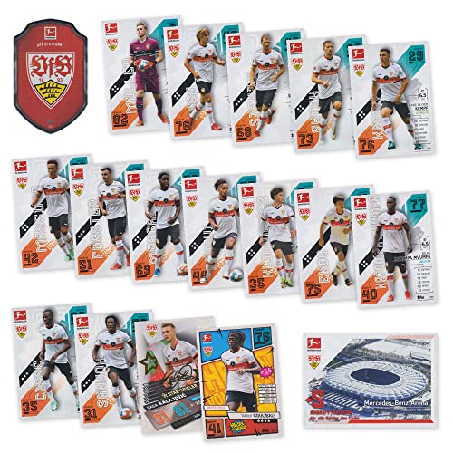 Match Attax Fußball Bundesliga 2021/2022 - VfB Stuttgart Sammelkarten Set - 18 Karten inkl. Stadion Club u.a. von Topps (Sammelkarten Set)