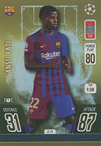 TOPPS MATCH ATTAX 2021/22 Gold Limited Edition ANSU Fati Barcelona von Topps Match Attax