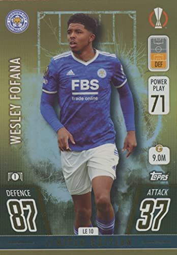 TOPPS MATCH ATTAX 2021/22 Gold Limited Edition Wesley FOFANA Leicester von Topps Match Attax