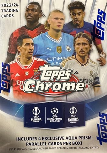 2023/24 Topps Chrom UEFA Club-Wettbewerbe Fußball Vorteilsbox von Topps