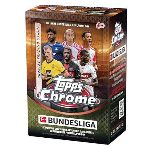 2023/24 Topps Chrome - 1. Bundesliga Blaster Value Box, Sportkarten TC - Trading Cards von Topps