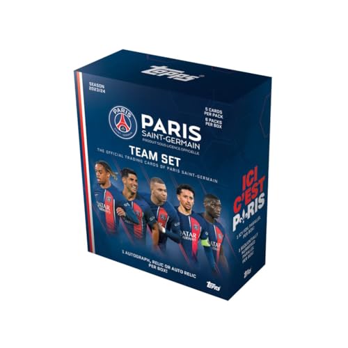 2023-24 Topps Paris Saint Germain Team-Set – Box (30 Karten) von Topps