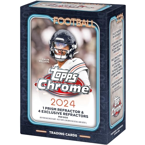 2024 Topps Chrom-Fußballkarten, werkseitig versiegelte Vorteilsbox von Topps