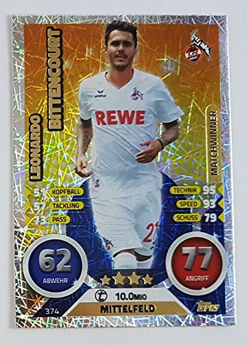 374 - Leonardo Bittencourt - 1. FC Köln - Matchwinner (Topps Match Attax Bundesliga 2016/2017) von Topps