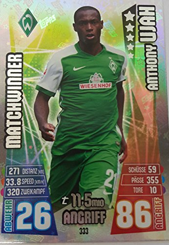 Match Attax 2015/2016 Matchwinner Anthony Ujah Werder Bremen von Topps