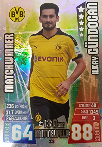 Match Attax 2015/2016 Matchwinner Ilkay Gündogan BVB von Topps