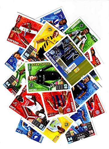 Match Attax Bundesliga 2014 2015 - 50 Basiskarten-Set Star-Spieler Heimvorteil + Bonuskarten - Deutsch von Topps