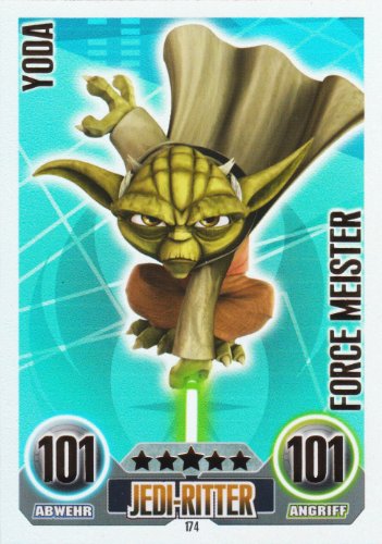 Star Wars Force Attax Einzelkarte 174 Yoda Jedi-Ritter Force Meister deutsch Star Wars Force Attax Einzelkarte 174 Yoda Jedi-Ritter Force Meister deutsch von Topps