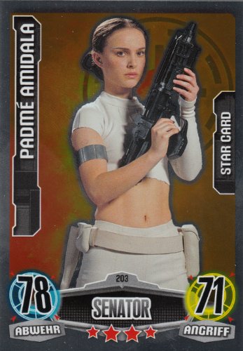 Star Wars Force Attax Movie Cards Einzelkarte 203 Padme Amidala Star-Karte deutsch von Topps