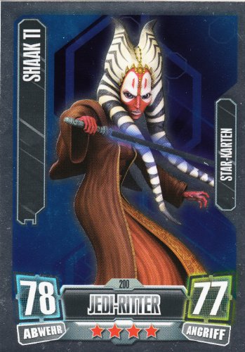 Topps Star Wars Sammelkarte 200 Shaak TI Jedi-Ritter Star Card Deutsch - 1 Stück von Topps