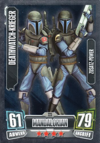 Star Wars Force Attax Serie 2 Einzelkarte 223 Deathwatch-Krieger Mandalorian ... von Topps