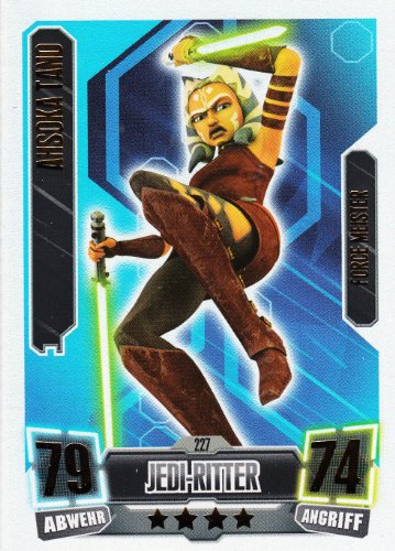 Star Wars Force Attax Serie 2 Einzelkarte 227 Ahsoka Tano Jedi-Ritter Force Meister deutsch von Topps