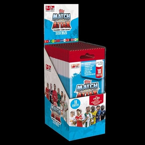 Topps Bundesliga Match Attax 24/25 - Powerpack Box (14 Päckchen / 252 Karten) von Topps