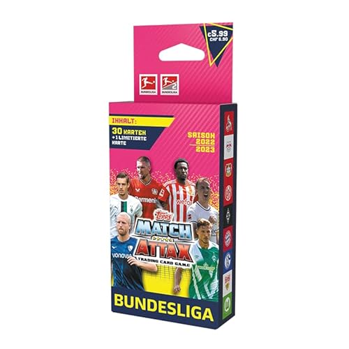 Topps Bundesliga Match Attax Fußball-Sammelkarten 2022/23 - Eco Blisterpack von Topps