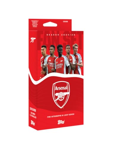 Top Sammlerkarte - Fan Set Arsenal Saison 2024/2025. Einschließlich 28 Karten pr. Box -Fußball Sammlerkarte. von Topps