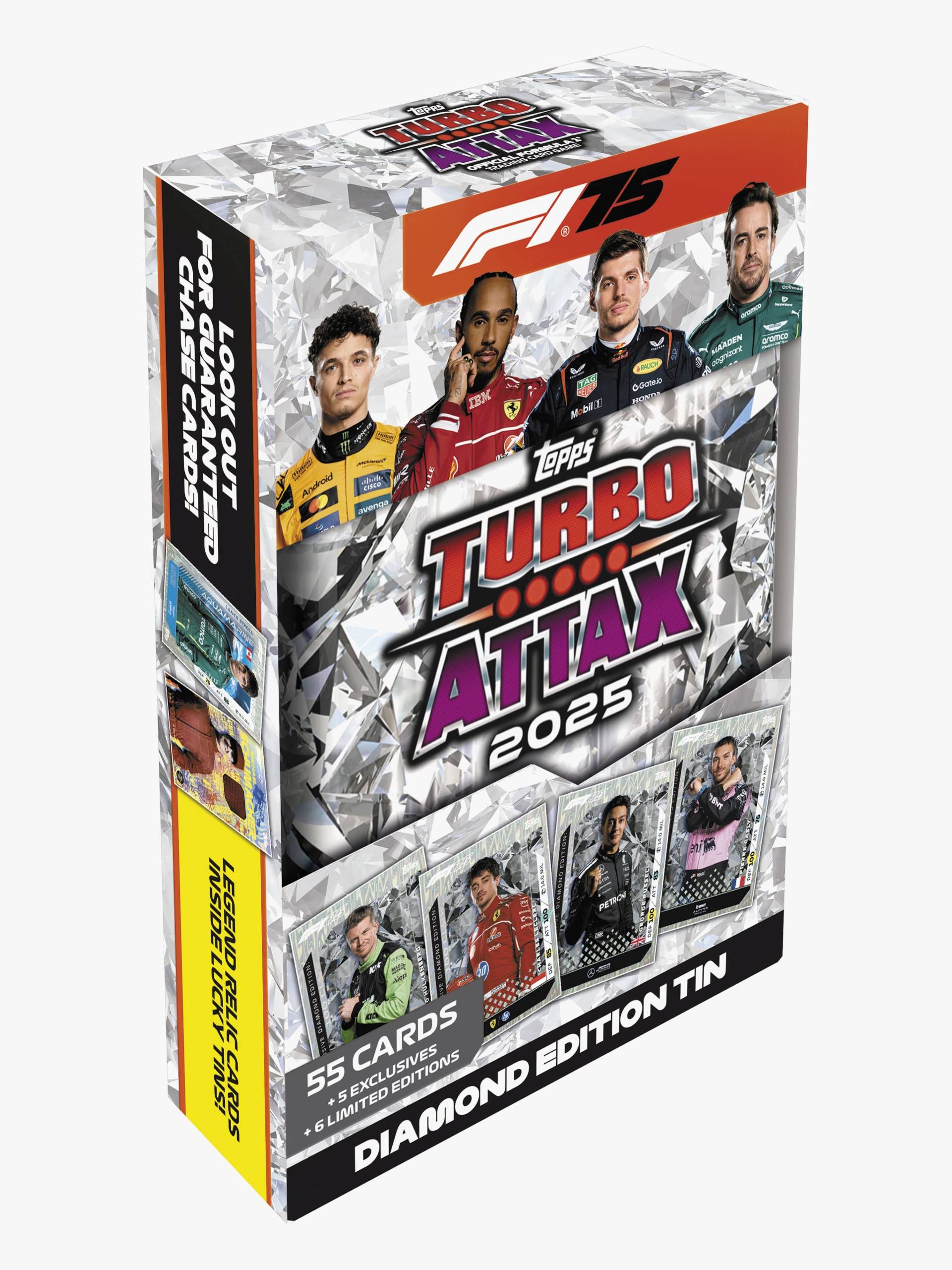 Topps Formula 1 Sammelkarten Turbo Attax Mega Tin Diamond Edition Topps Formula 1 Sammelkarten Turbo Attax Mega Tin Diamond Edition von Topps