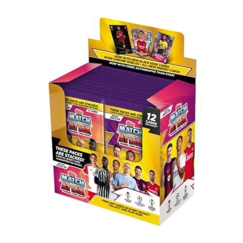 Topps Match Attax 23/24 Komplettbox (24 Umschläge / 288 Karten) von Topps